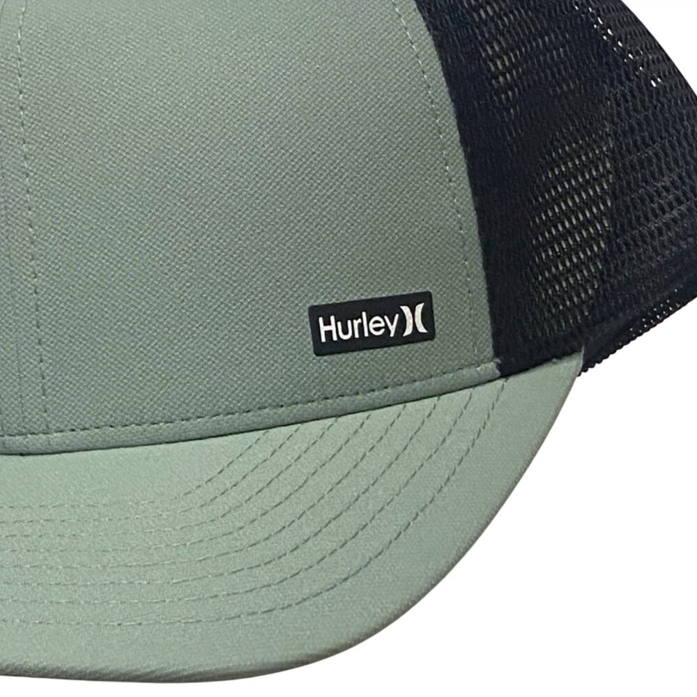 Hurley Light Green League Meshback Snapback Hat - Picture 3 of 4